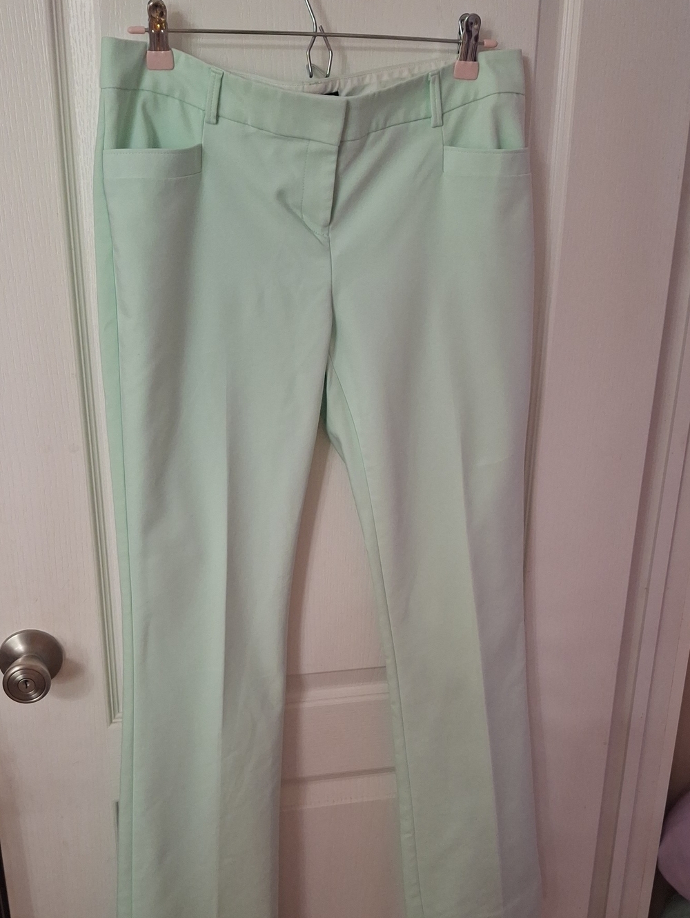 Express Columnist Mint Green Straight Leg Pants NWOT Size 8L